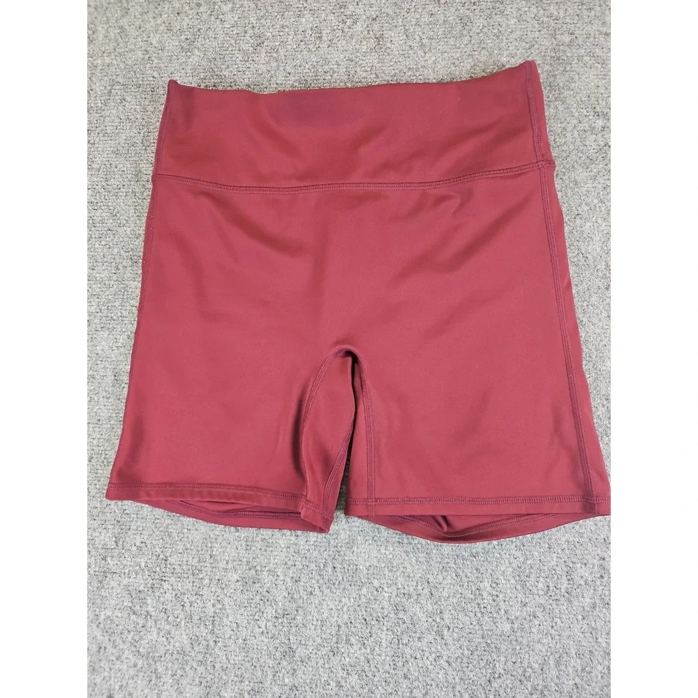 Fabletics Motion 365 Shorts Women's Size S High Waisted Burgundy 6